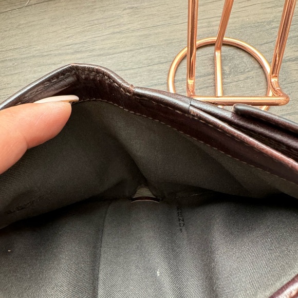 FENDI W Hook Wallet Zucchino Beige Canvas Leather Authentic Used - Picture 8 of 11